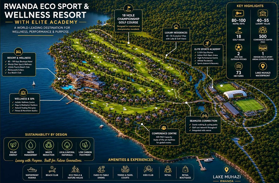 Rwanda Eco Sport and Wellness Resort — Lake Muhazi